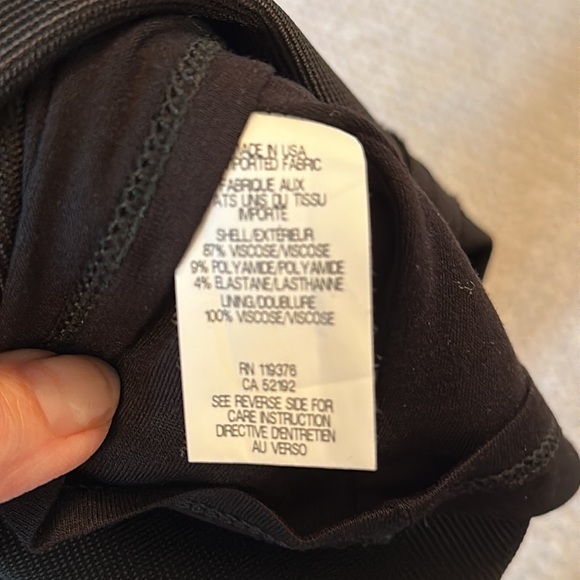 Womens Helmut Lang lined elastic waist black skirt - Picture 4 of 4